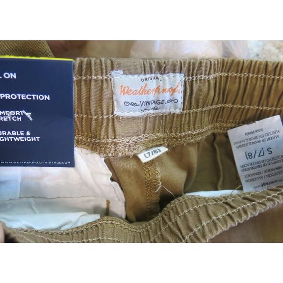 WEATHERPROOF *NWT* Cargo Shorts Boys Size S 7/8  Pockets Casual Summer Brown - Picture 5 of 6